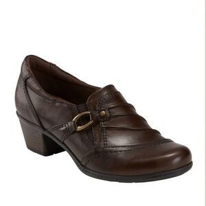 EARTH ORIGINS Marietta Mavis Women's Brown leather  Slip On Comfort booties 7.5W